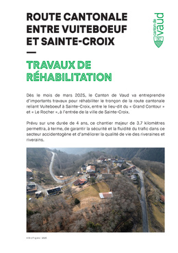 Informations sur le chantier - RC 254